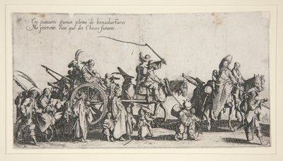 Çingeneler yürüyüşte; ben by Jacques Callot