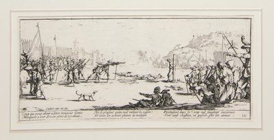 Savaşın büyük sefaletleri: N. 12 - L by Jacques Callot