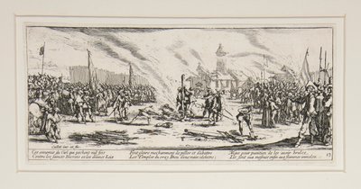 Savaşın büyük sefaletleri: No. 13 - Kazık by Jacques Callot