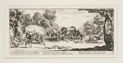 Savaşın büyük sefaletleri: No. 8 - L by Jacques Callot