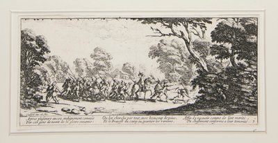 Savaşın Büyük Sefaletleri: No. 9 - Suçluların Keşfi by Jacques Callot