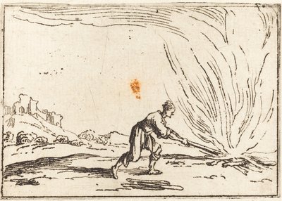 Ateşe Gelen Adam by Jacques Callot