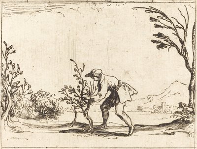 Balzam Ağacı Kesen Adam by Jacques Callot