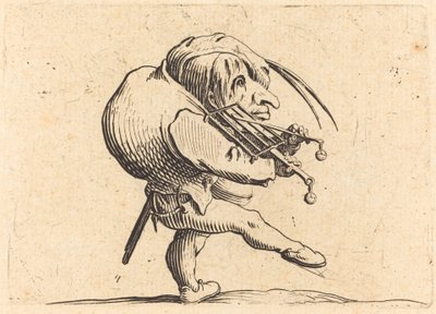 Adam bir ızgara kazıma by Jacques Callot