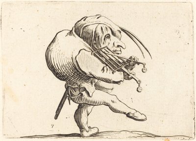 Adam bir ızgara kazıma by Jacques Callot