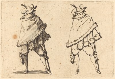 Mantosuna sarılı adam by Jacques Callot