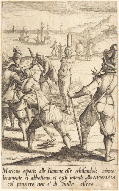 Mariotto, 1619. by Jacques Callot