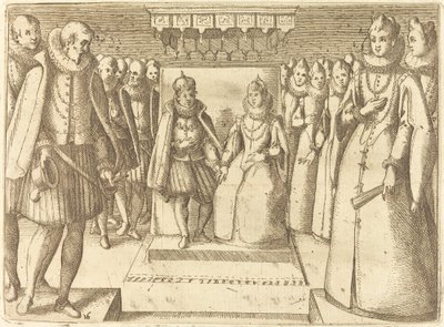 Avusturya Margaret ve Philip III Toplantısı by Jacques Callot