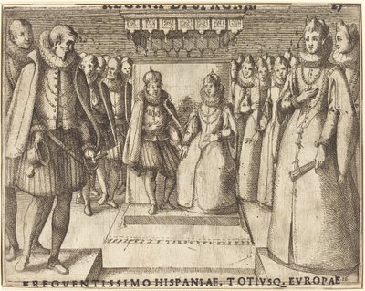Avusturya Margaret ve Philip III Toplantısı [recto] by Jacques Callot