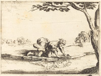 Suya Bakarken Nergis by Jacques Callot