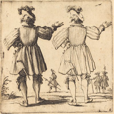 Arkadan Görülen Tüylü Memur by Jacques Callot