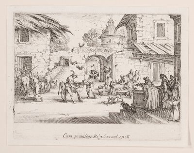 La vie de l dizisinden salı günü (Büyük Buzağı Öldürüldü) by Jacques Callot