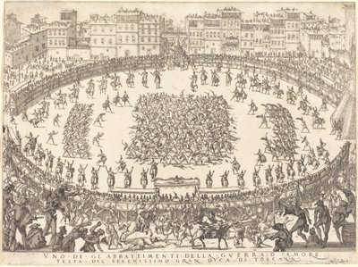 Piyade Savaşlarından Biri by Jacques Callot