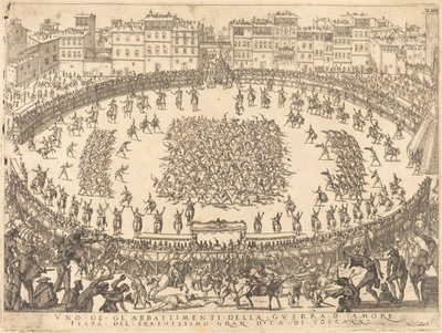 Piyade Savaşlarından Biri by Jacques Callot