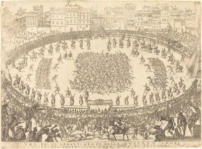 Piyade Savaşlarından biri, 1616. by Jacques Callot