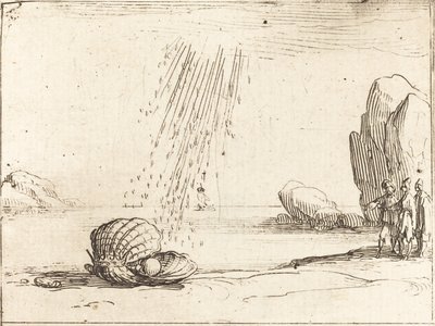 İnci ile İstiridye. by Jacques Callot