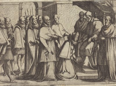 Papalık Seyirci [verso], 1612. by Jacques Callot