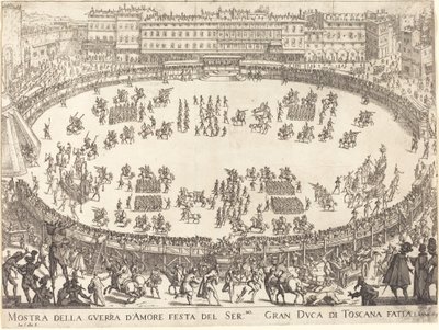 Amfitiyatroda geçit töreni by Jacques Callot