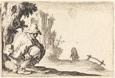 köylü dışkılama by Jacques Callot