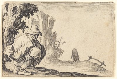 köylü dışkılama by Jacques Callot