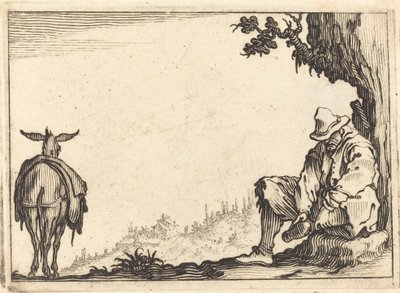 Ayakkabısını Çıkaran Köylü by Jacques Callot