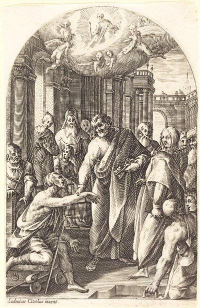Peter ve John Topalları İyileştiriyor by Jacques Callot