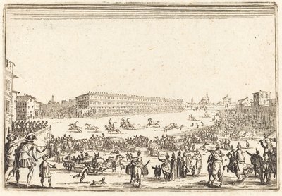 Piazza Santa Croce, Floransa, c. 1622. by Jacques Callot