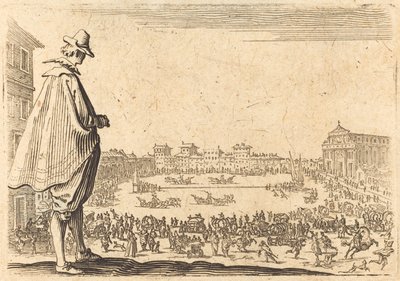 Piazza Santa Maria Novella, Floransa, c. 1622. by Jacques Callot