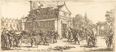 Bir Manastırı Yağmalamak by Jacques Callot