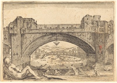 Ponte Vecchio, Floransa by Jacques Callot