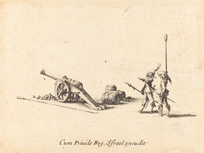 Topu Ateşlemeye Hazırlanmak by Jacques Callot