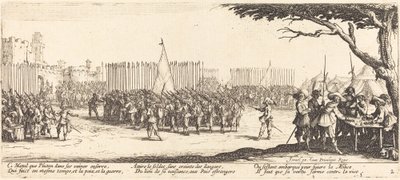 Asker Alımı, c. 1633. by Jacques Callot