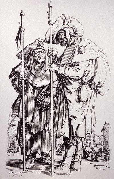 Santiago de Compostela. yaklaşık 1650 (gravür) by Jacques Callot