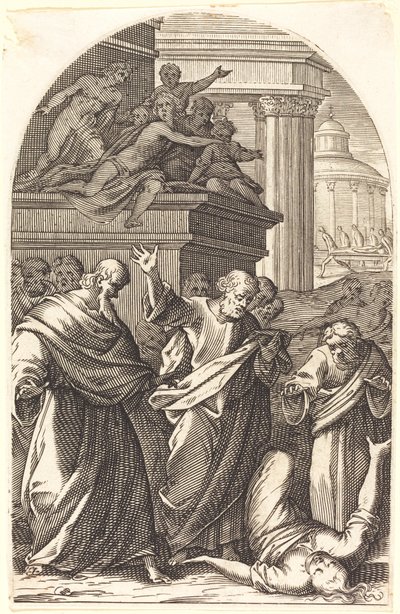 Sapphira Ölümle Cezalandırıldı, 16081611. by Jacques Callot