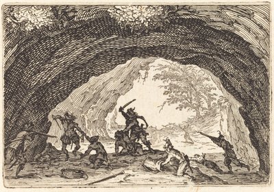 Soygunculara Saldıran Askerler by Jacques Callot