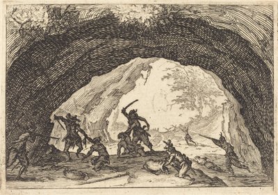 Soygunculara Saldıran Askerler, c. 1617. by Jacques Callot