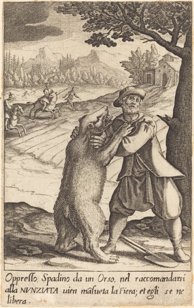Spadino, 1619. by Jacques Callot