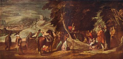 Vahşi Doğada Vaaz Eden Aziz John, c1620-1635, 1924 by Jacques Callot