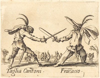 Taglia Cantoni ve Fracasso, c. 1622. by Jacques Callot