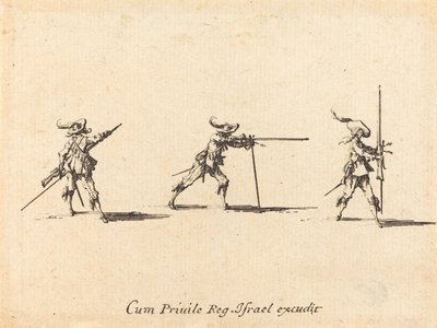 Tüfek ile Atış Pozisyonu Alma, 16341635. by Jacques Callot