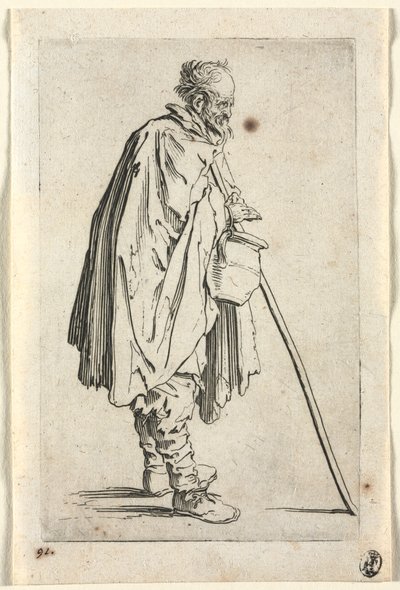 Dilenciler: Potlu Dilenci, c. 1623. by Jacques Callot