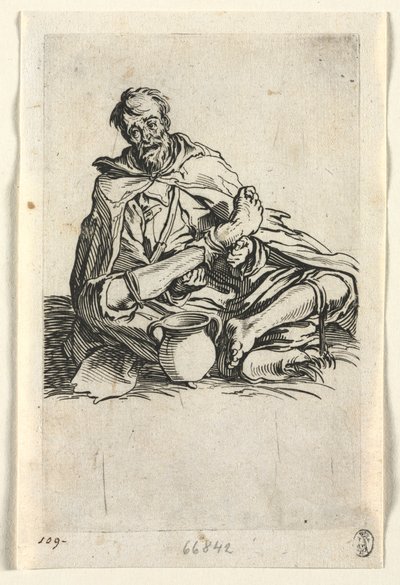 Dilenciler: Temaruz yapan, c. 1623. by Jacques Callot