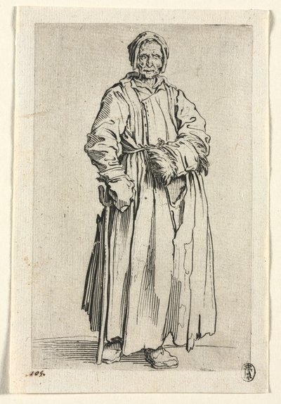 Dilenciler: Tek Gözlü Kadın by Jacques Callot