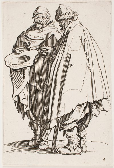 Kör Adam ve Arkadaşı, hayır. Dilenciler dizisinden 9 by Jacques Callot