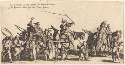 Yürüyen Bohemyalılar: Arka Muhafız by Jacques Callot
