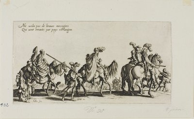 Bohemyalılardan Yürüyen Bohemyalılar by Jacques Callot