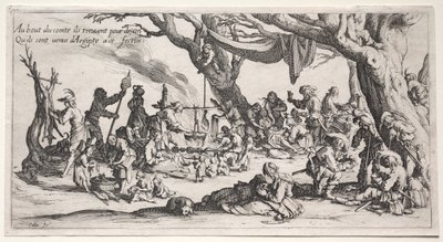 Bohemyalılar: Durma Yeri: Bohemyalıların Bayramı by Jacques Callot