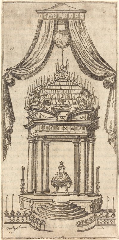 Katafalk by Jacques Callot