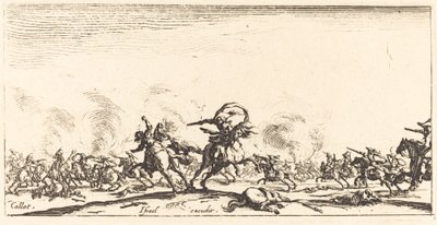 Tabancalı Süvari Savaşı by Jacques Callot
