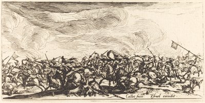 Kılıçlı Süvari Savaşı by Jacques Callot